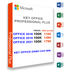Key Office 2016–2021 ProPlus – Bản Quyền Vĩnh Viễn, Dùng Ổn Định, Một Lần Mua Là Xong!